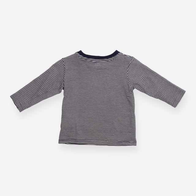 T-shirt long sleeve navy stripe