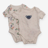 Bodysuit white pink spot with koala