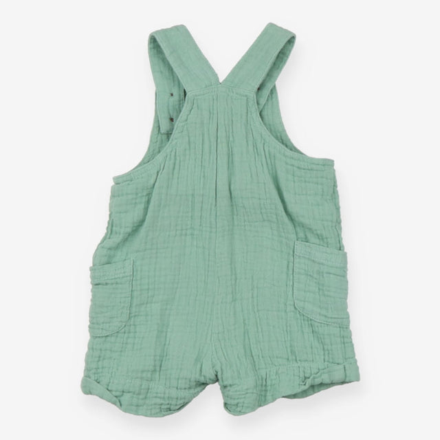 Dungarees shorties muslin type green