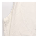 Top White Sleeveless Cowl Neck