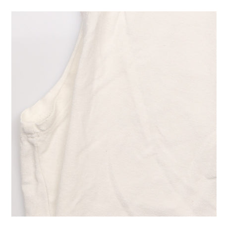 Top White Sleeveless Cowl Neck