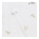 White sleeping bag mummy and baby animals