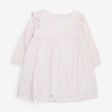 Pink frilly sleeves dress 