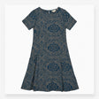 Dress Blue Tile Patterned Jersey Short Sleeve