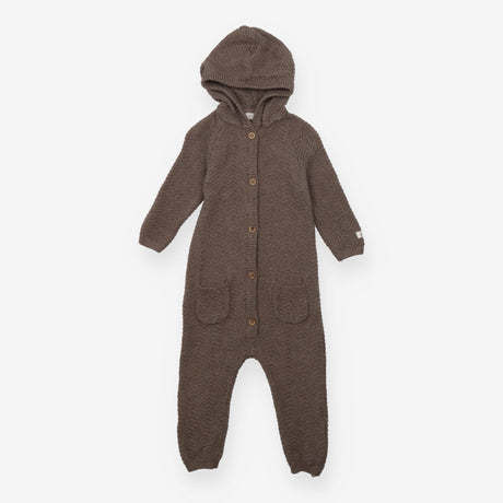 One Piece Knit Brown with Pockets