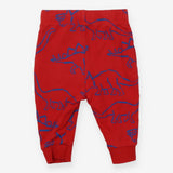 Joggers red dinosaurs