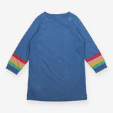 Dress knit blue rainbow