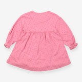 Jersey Dress Long Sleeve Pink with dots, Mice, Cup