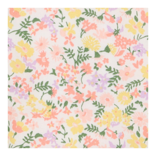 Dress woven lined frill floral