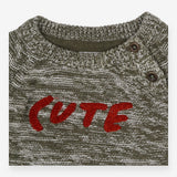 Sweater green marl Cute