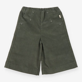 Iana green velour wide leg trousers
