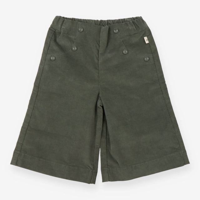 Iana green velour wide leg trousers
