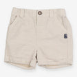 Shorts stone white stripe seersucker