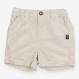 Shorts stone white stripe seersucker