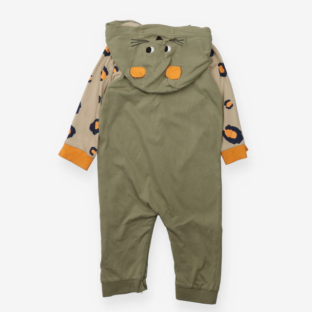Onesie Tiger Green and Tiger Print Sleeves