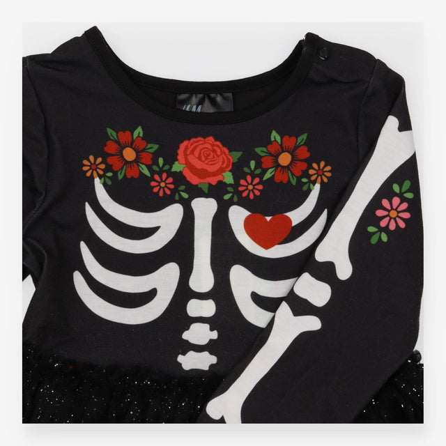 Fancy dress day of the dead dress bodysuit