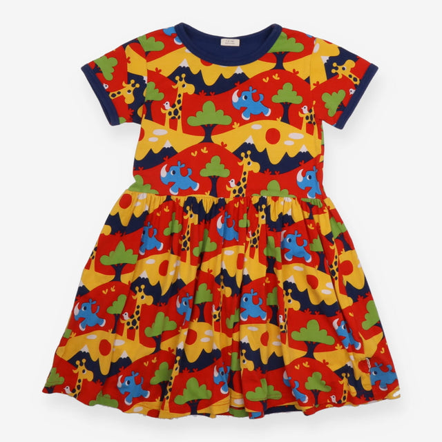 Bold Safari Short Sleeve Dress