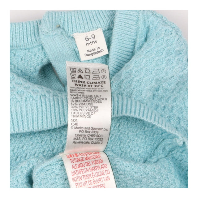 Turquoise knit sweater and jogger outfit