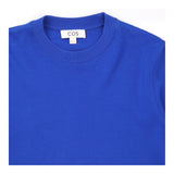 T-Shirt Cobalt Blue Long Sleeve Cotton Wide