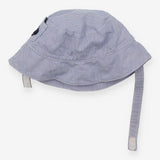 Blue Striped Sunhat with Boat Pocket