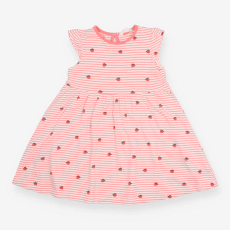 Dress strawberry pink stripe