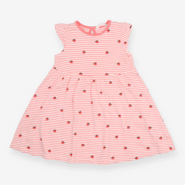 Dress strawberry pink stripe