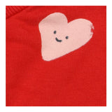 Red sweater with pink heart 