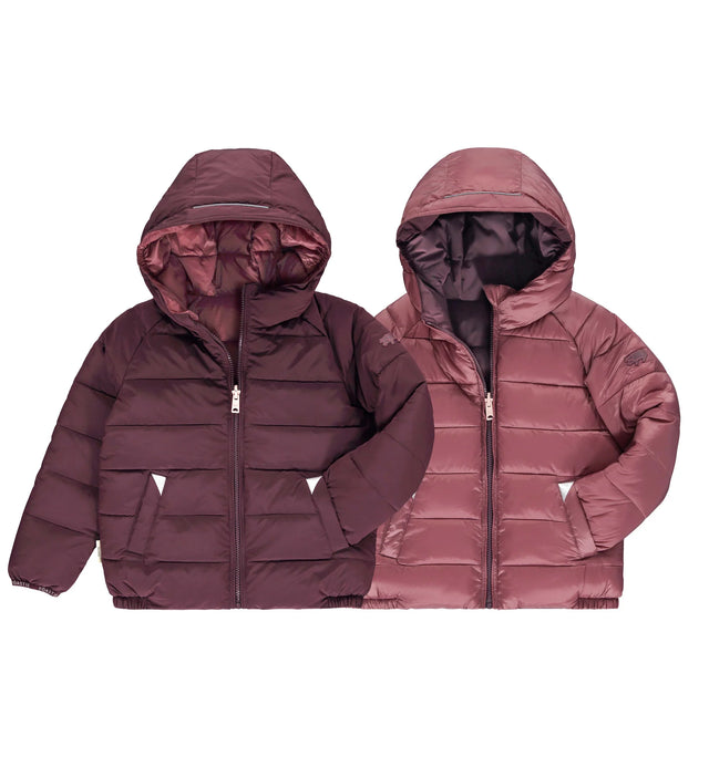 Eco reversible Bomber - Black Cherry