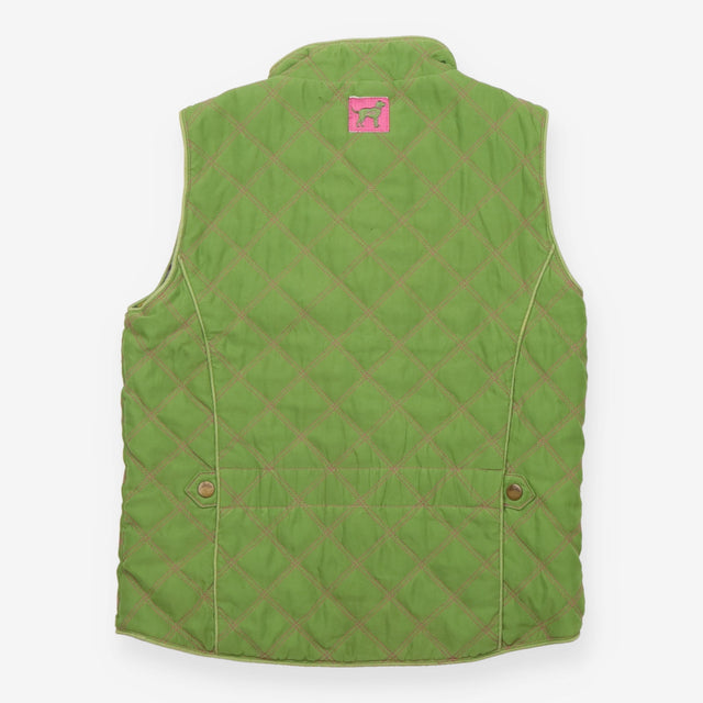 Green Gilet with Tartan Lining
