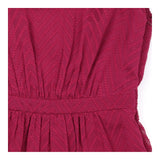 Dress Berry Magenta Chevron Lace Sleeveless Midi