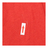 Long Sleeve Top Red Organic Cotton Easel Jersey