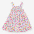 Dress Sleeveless White Birds, Bees, Butterfly Flor
