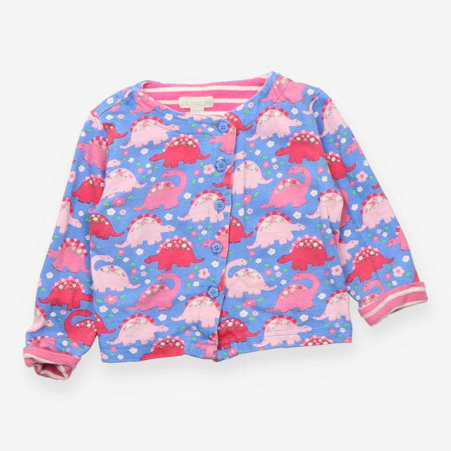 Cardigan Dinosaur Print Blue Pink