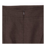 Skirt 97% Wool Pleated Midi Brown