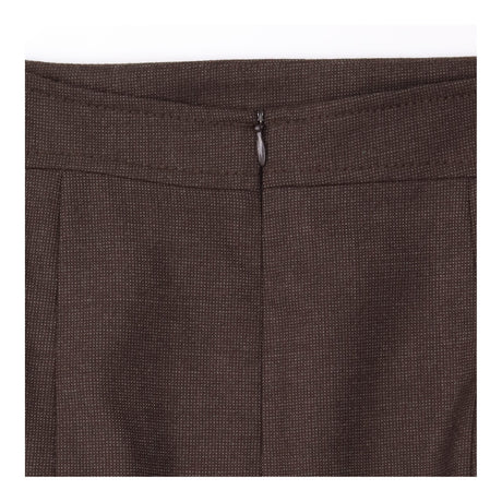 Skirt 97% Wool Pleated Midi Brown