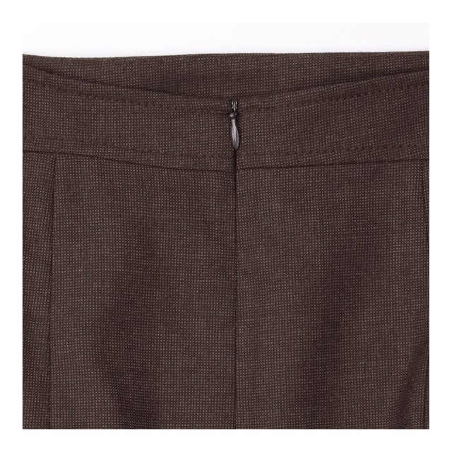 Skirt 97% Wool Pleated Midi Brown