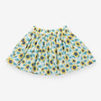 Reversible Woven Skirt white with Sunflowers