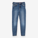 Jeans Light Blue Pink Stitching with Star Pockets 
