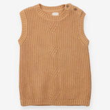 Knitted Sweater Vest Brown