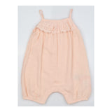Waffle Rompers Light Teal and Peach 2-Packs