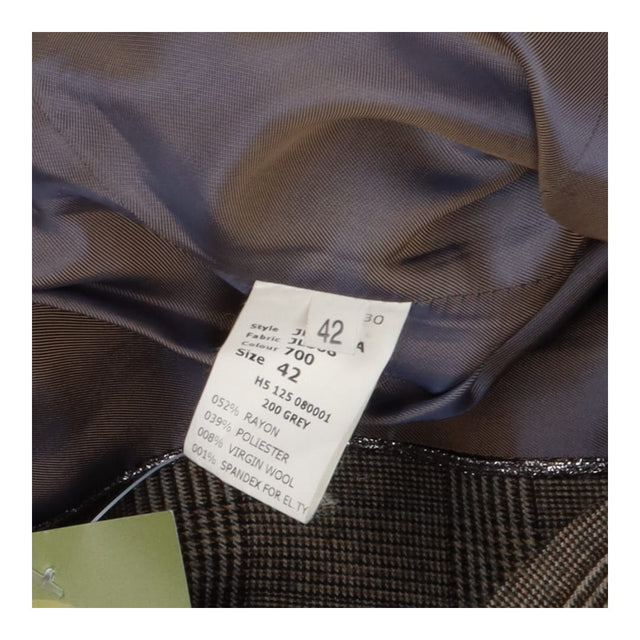 Joseph Prince of Wales Wool Blazer – Brown Heritag