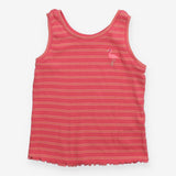 Vest pink stripe flamingo