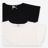 JoJo Maman Bebe Black and White Short Sleeve Mater