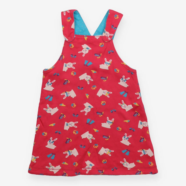 Reversible Dress Pink  or Blue with Bunny