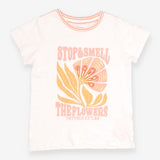 Tee SS cream Flower Stop and Smell