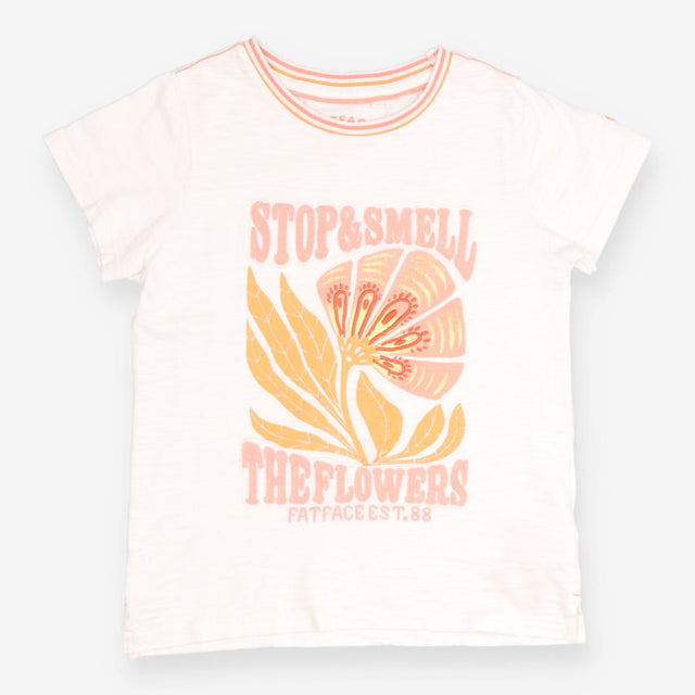 Tee SS cream Flower Stop and Smell