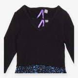 Alicia Black & Blue Layered Knitted Maternity & Nu