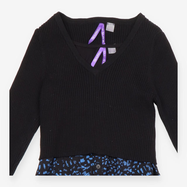 Alicia Black & Blue Layered Knitted Maternity & Nu