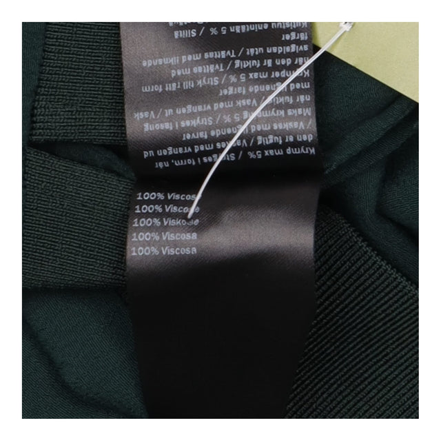 Top Dark Green V Neck Short Sleeve High Low Hem
