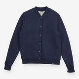 Bomber Jacket Navy Recycled Snap Front Casual